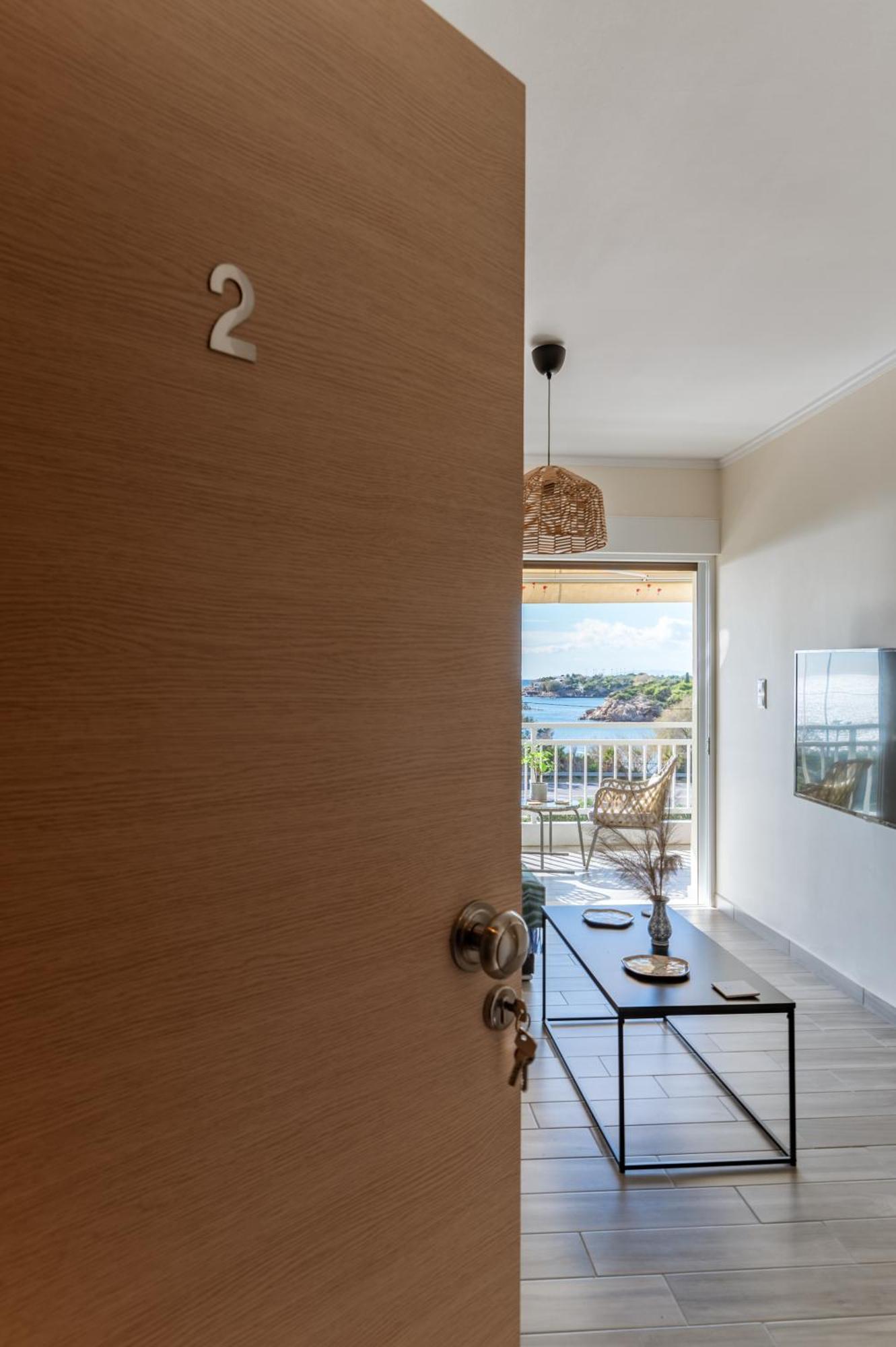 Amazing Sea View Apartment Kalivia Thorikou Exterior photo